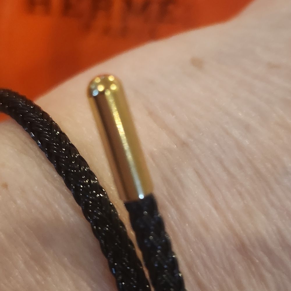 Hermes Black and Gold H Rope Bracelet - Picture 4 of 6